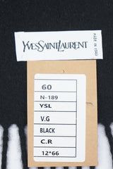 Solid/Plain Cashmere Black Scarf