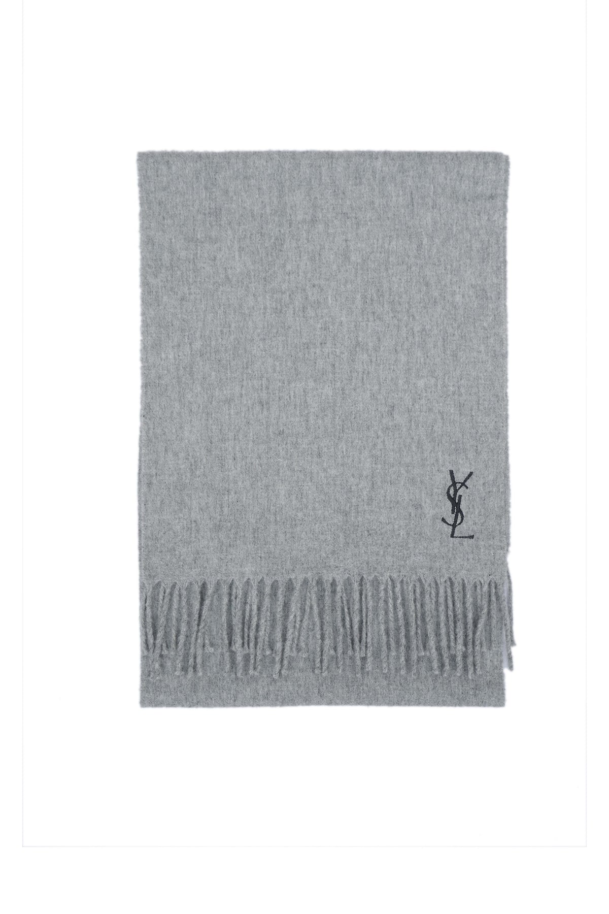 Solid/Plain Wool Grey Scarf