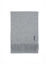 Solid/Plain Wool Grey Scarf