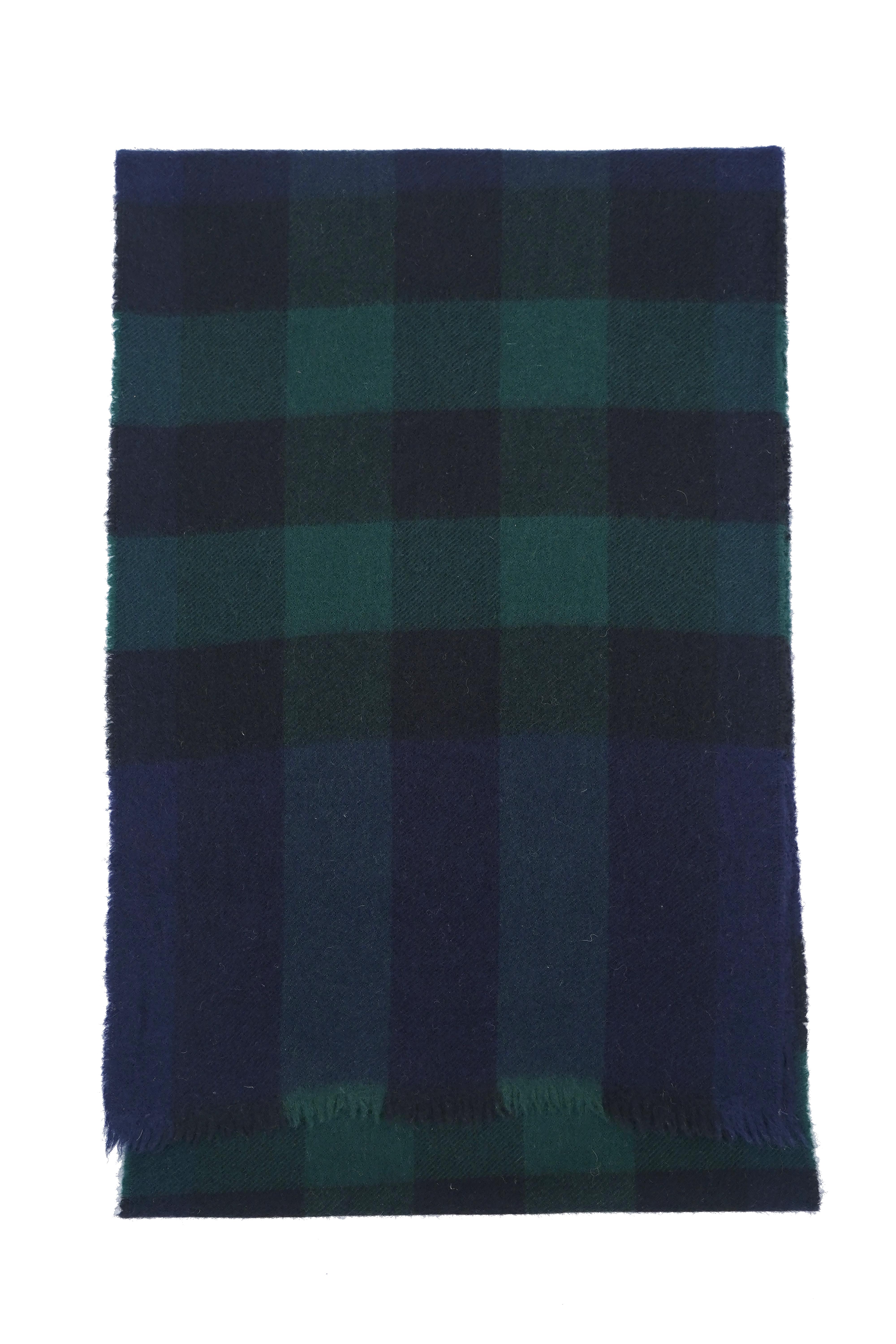 Classic Check Cashmere Blue Scarf