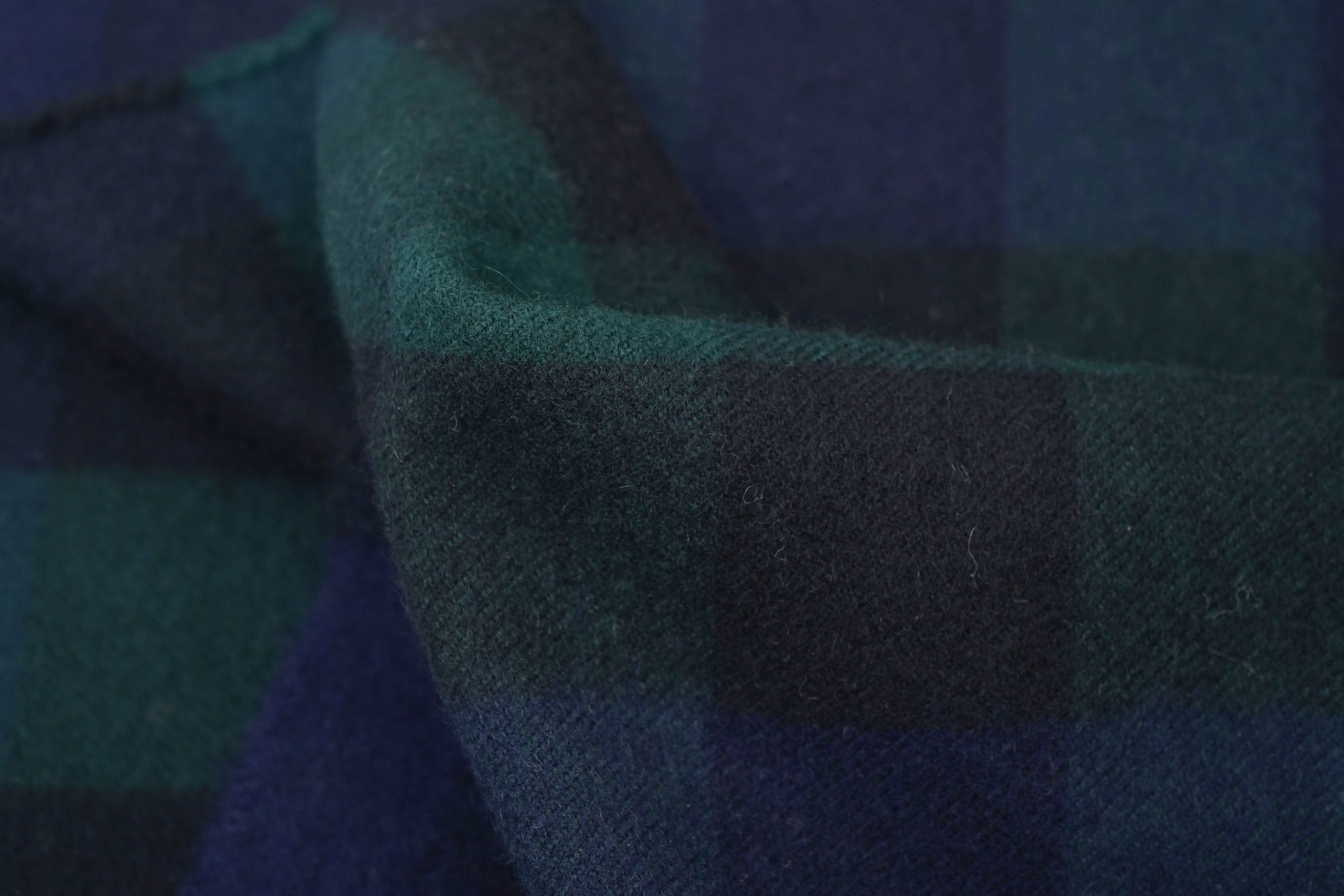 Classic Check Cashmere Blue Scarf