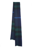 Classic Check Cashmere Blue Scarf