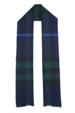 Classic Check Cashmere Blue Scarf