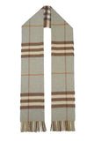 Classic Check Cashmere Green Scarf