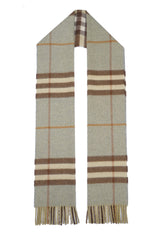 Burberry Pre-Owned Check Cashmere Green Scarf