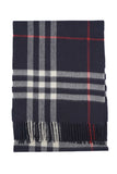 Classic Check Cashmere Blue Scarf