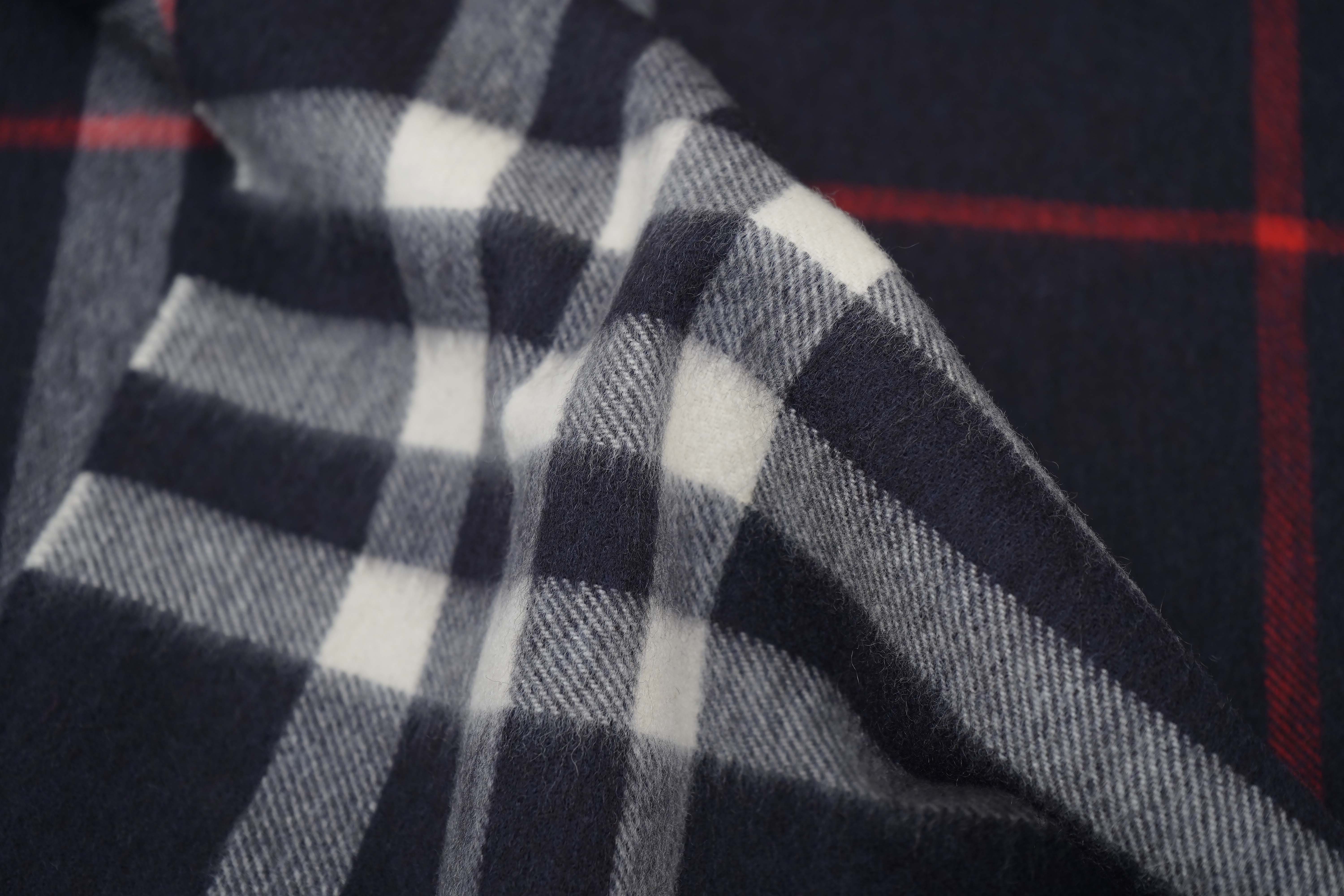 Classic Check Cashmere Blue Scarf
