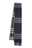 Classic Check Cashmere Blue Scarf