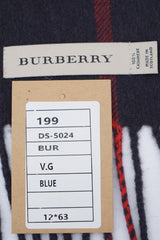 Burberry Pre-Owned Check Cashmere Blue Scarf