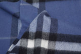 Classic Check Cashmere Blue Scarf