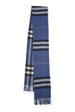 Classic Check Cashmere Blue Scarf