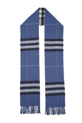 Burberry Pre-Owned Check Cashmere Blue Scarf