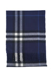 Classic Check Cashmere Blue Scarf