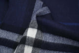 Classic Check Cashmere Blue Scarf