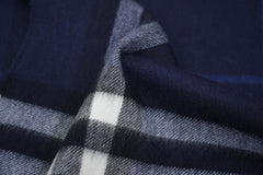 Check Cashmere Blue Scarf
