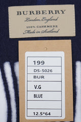 Check Cashmere Blue Scarf