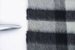 Check Cashmere Grey Scarf