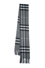 Check Cashmere Grey Scarf
