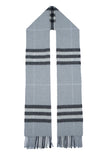 Classic Check Cashmere Sky Blue Scarf
