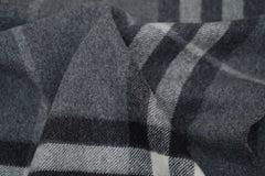 Check Cashmere Grey Scarf