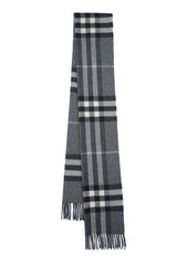 Check Cashmere Grey Scarf