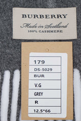 Check Cashmere Grey Scarf