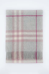 Check Cashmere Grey Scarf