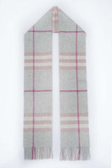 Check Cashmere Grey Scarf