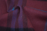 Classic Check Cashmere Burgundy Scarf