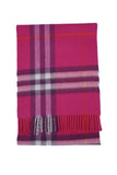 Classic Check Cashmere Pink Scarf
