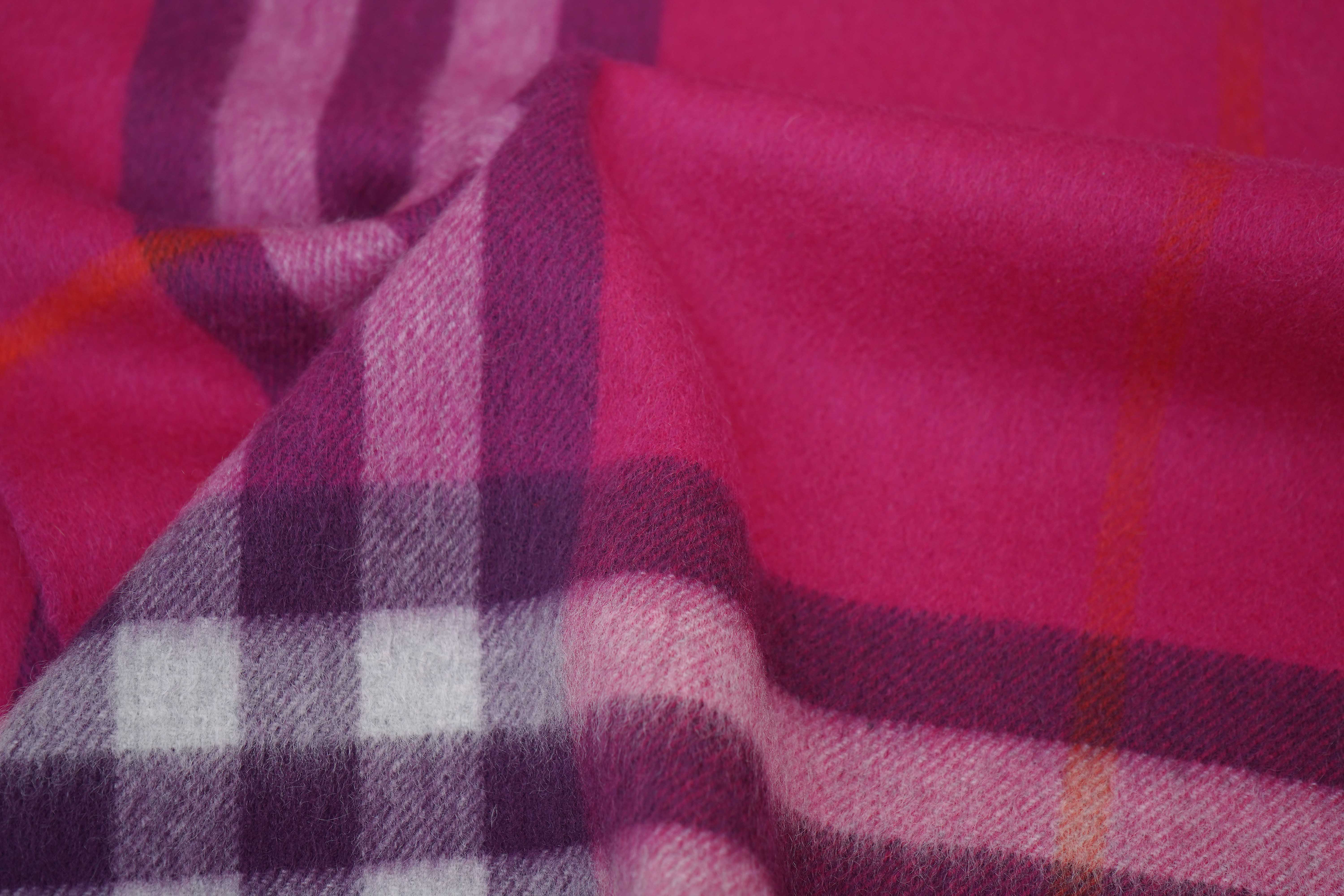 Classic Check Cashmere Pink Scarf