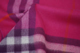 Classic Check Cashmere Pink Scarf