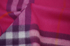 Burberry Pre-Owned Check Cashmere Pink Scarf