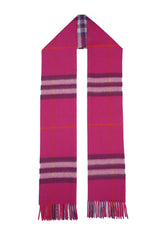 Burberry Pre-Owned Check Cashmere Pink Scarf
