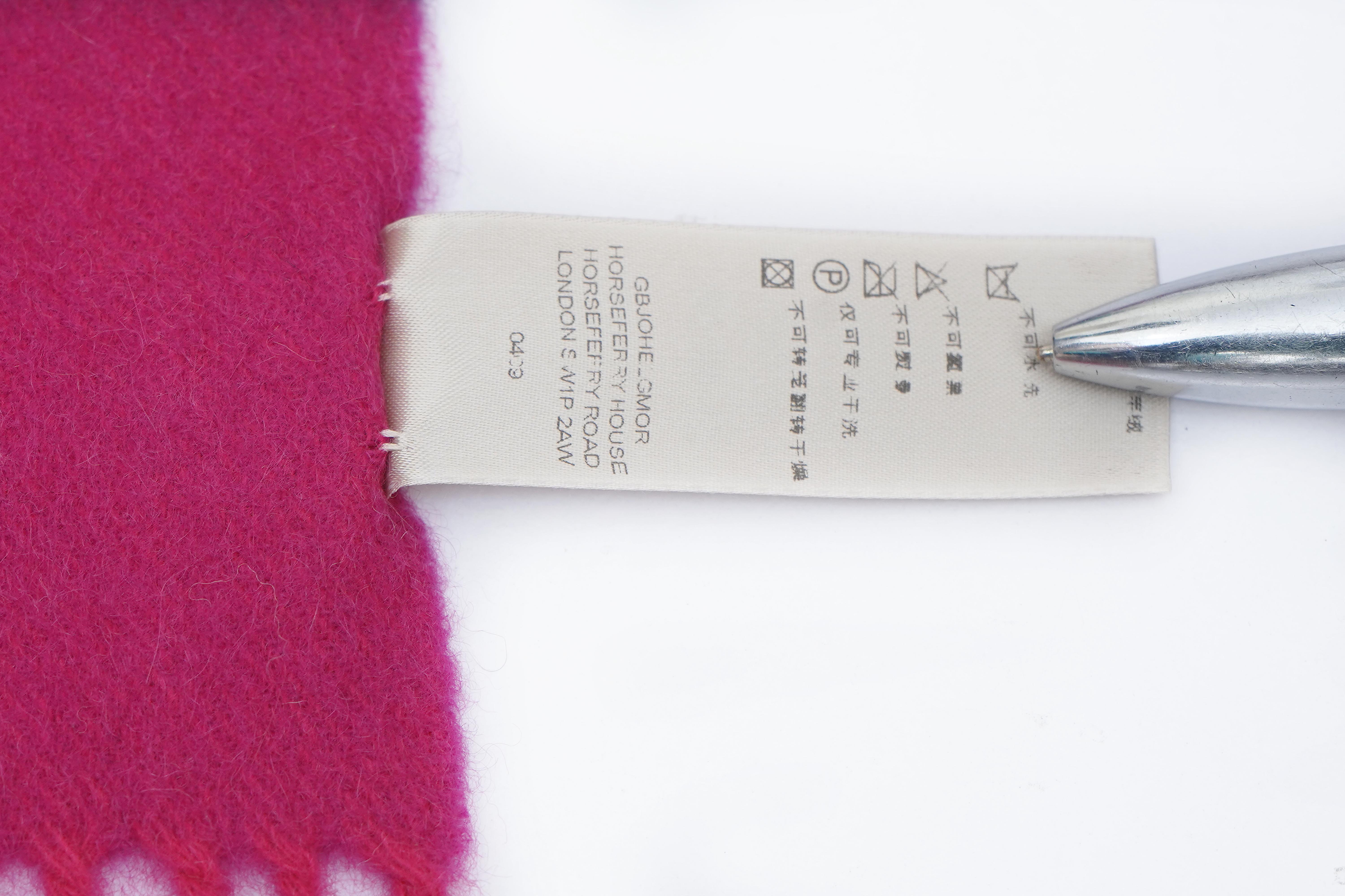 Classic Check Cashmere Pink Scarf