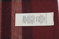 Check Cashmere Maroon Scarf