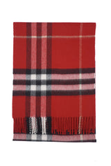 Burberry Pre-Owned Check Cashmere Red Scarf