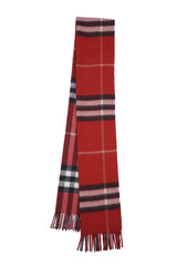 Burberry Pre-Owned Check Cashmere Red Scarf
