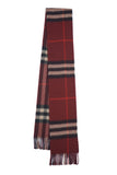 Classic Check Cashmere Maroon Scarf