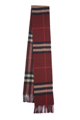 Burberry Pre-Owned Check Cashmere Maroon Scarf