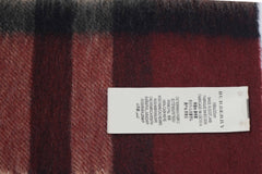 Burberry Pre-Owned Check Cashmere Maroon Scarf