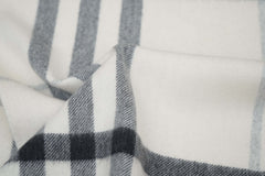 Burberry Pre-Owned Check Cashmere Ecru/Off-White Scarf