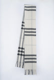 Classic Check Cashmere Ecru/Off-White Scarf