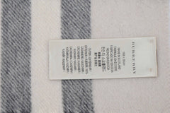 Burberry Pre-Owned Check Cashmere Ecru/Off-White Scarf