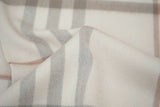 Classic Check Cashmere Ecru/Off-White Scarf