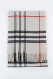 Classic Check Cashmere Ecru/Off-White Scarf