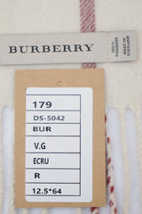Burberry Pre-Owned Check Cashmere Ecru/Off-White Scarf