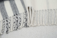 Burberry Pre-Owned Check Cashmere/Polyster Ecru/Off-White Scarf