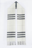 Classic Check Cashmere Ecru/Off-White Scarf