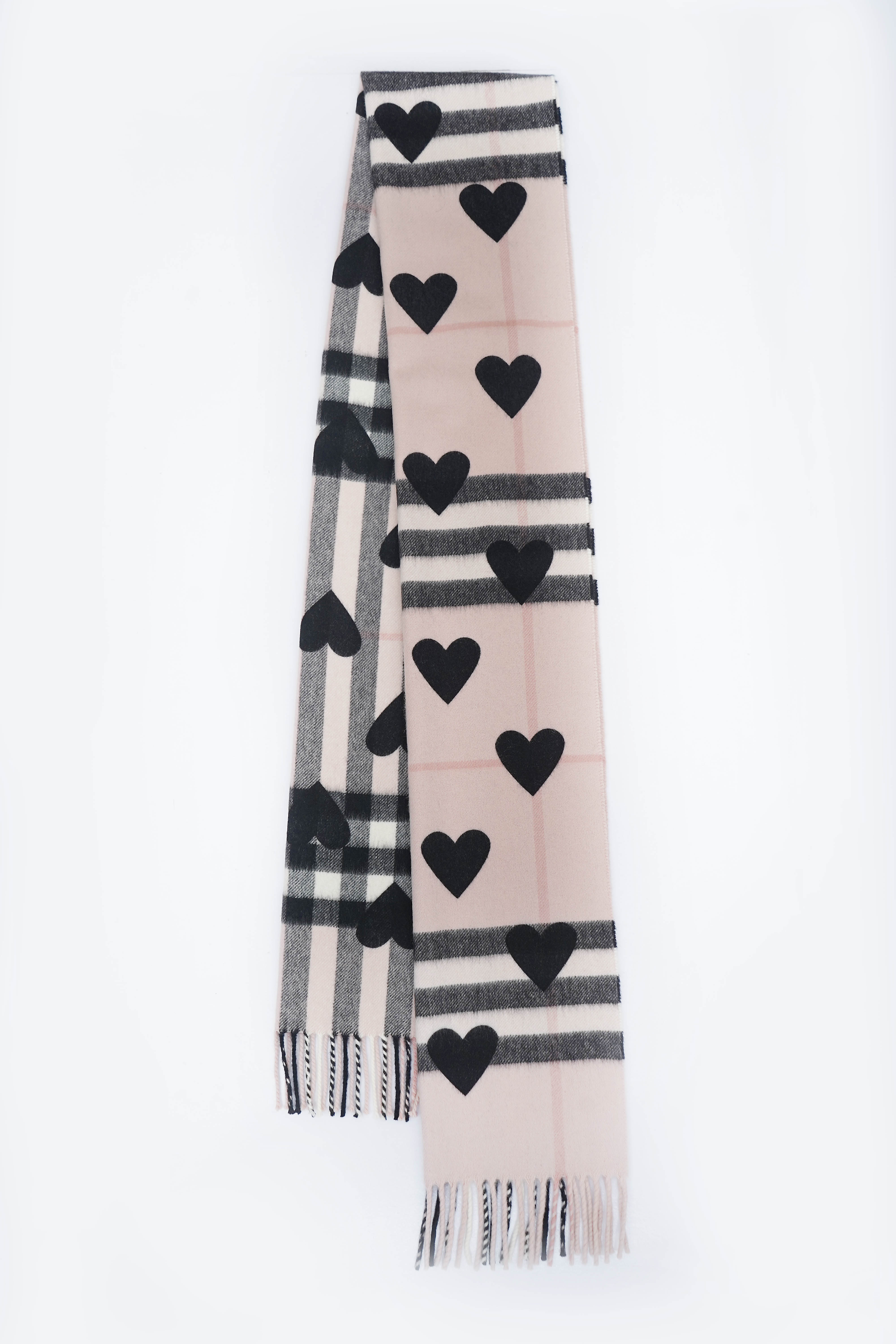Classic Check Cashmere Pink Scarf